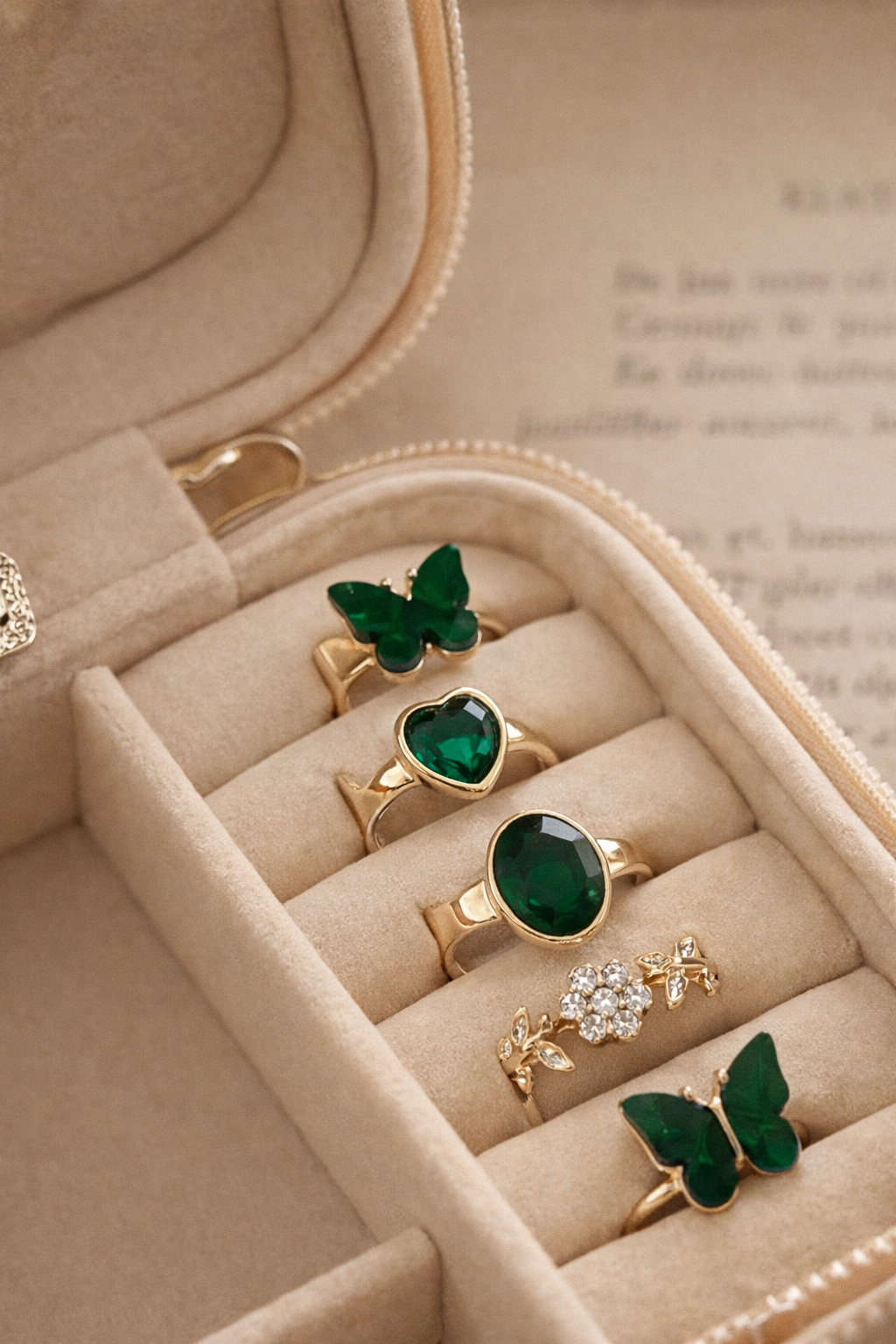 Ivory Charm Ring Set