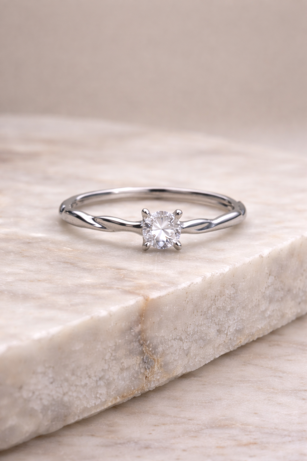 Celeste Solitaire Spark Ring
