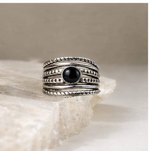 Mystic Black Heritage Ring