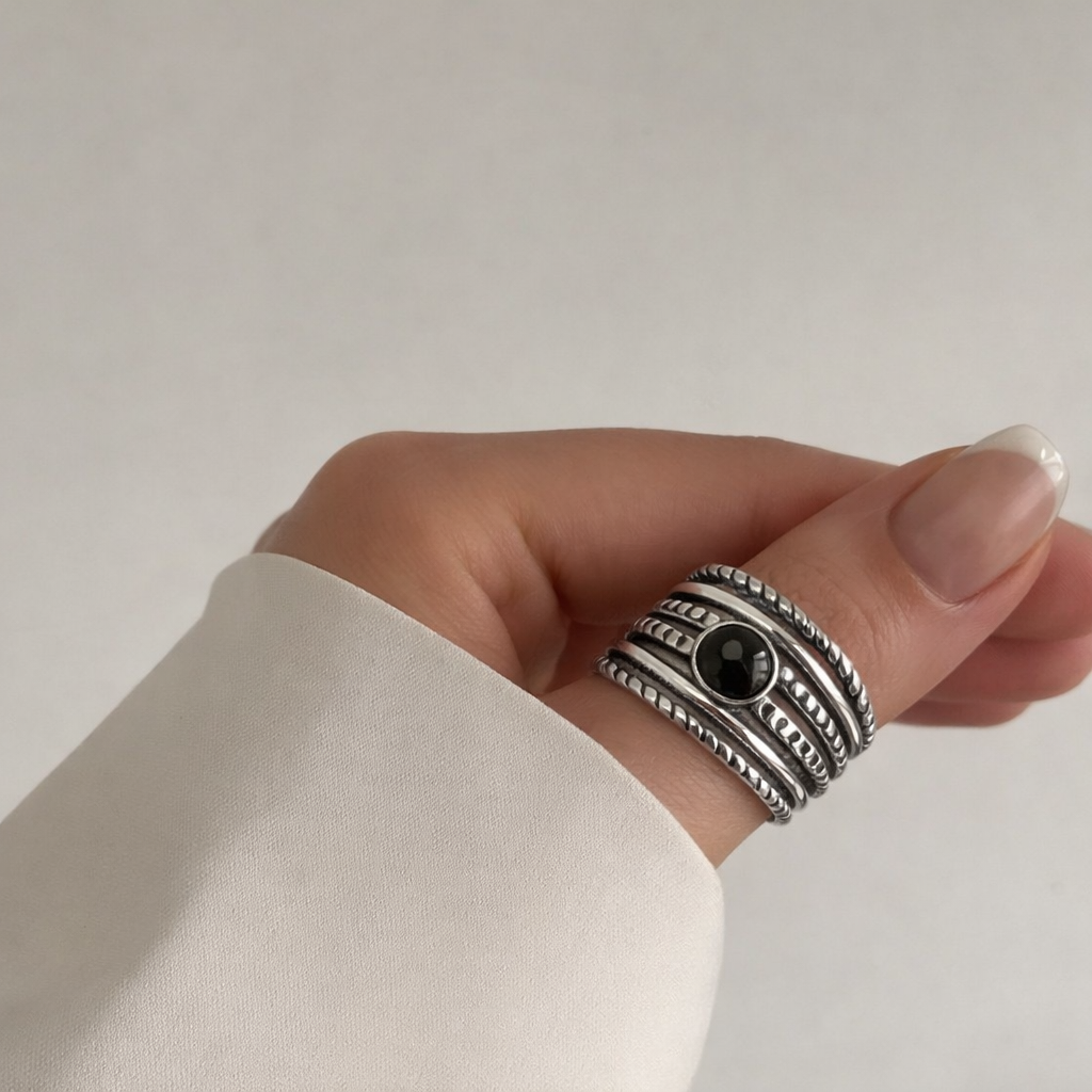 Mystic Black Heritage Ring