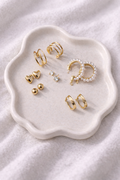 Veloura Gold Earrings Set