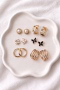 Elegant Everyday Earring Set – 6 Pair Collection