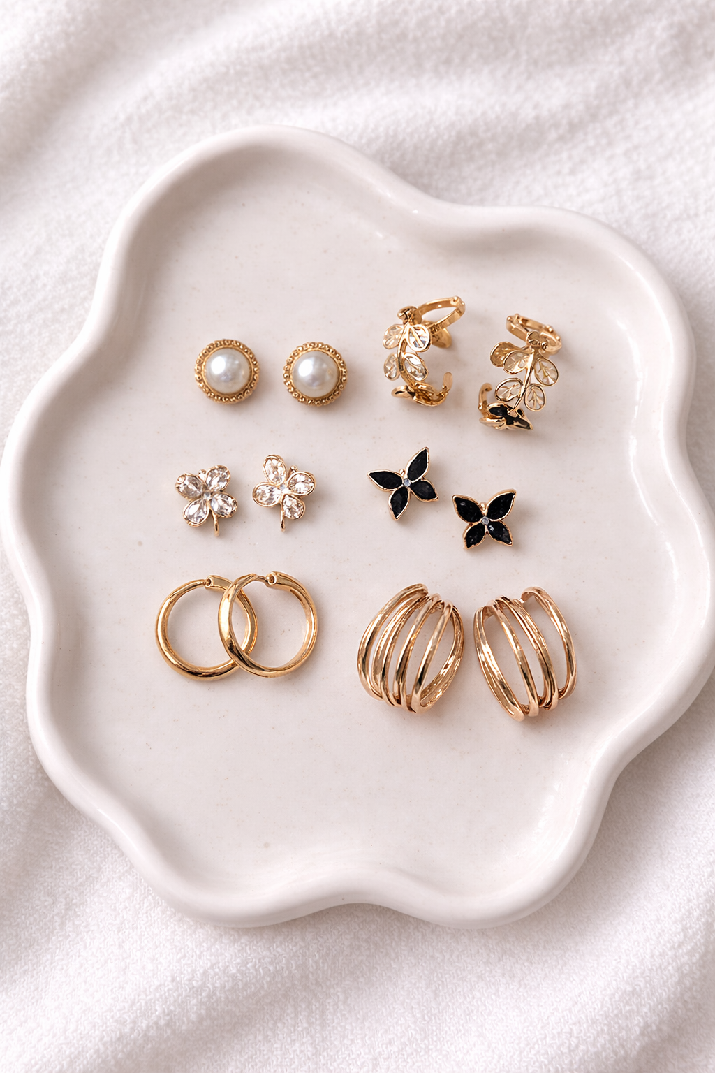 Elegant Everyday Earring Set – 6 Pair Collection