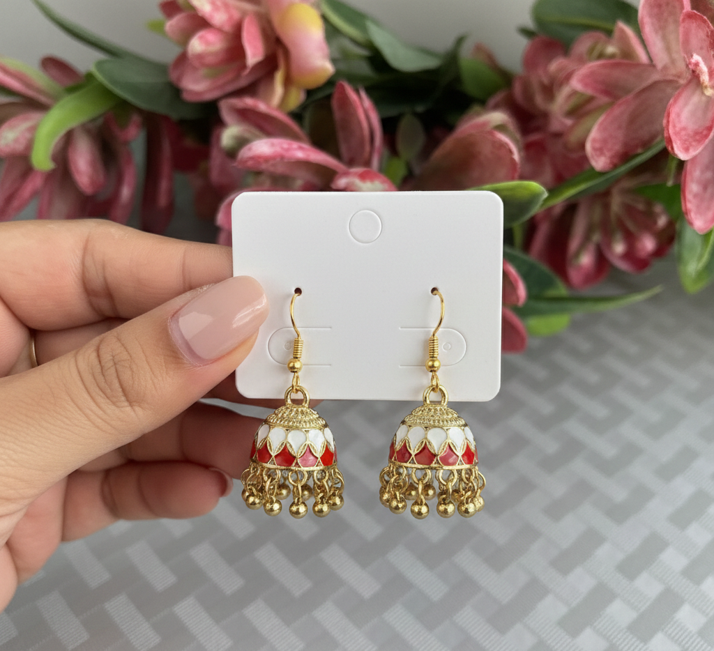 Kesari Bells Jhumkas
