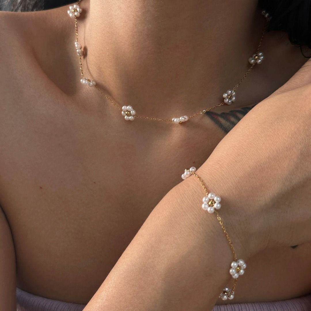 Pearl Blossom Jewelry Set