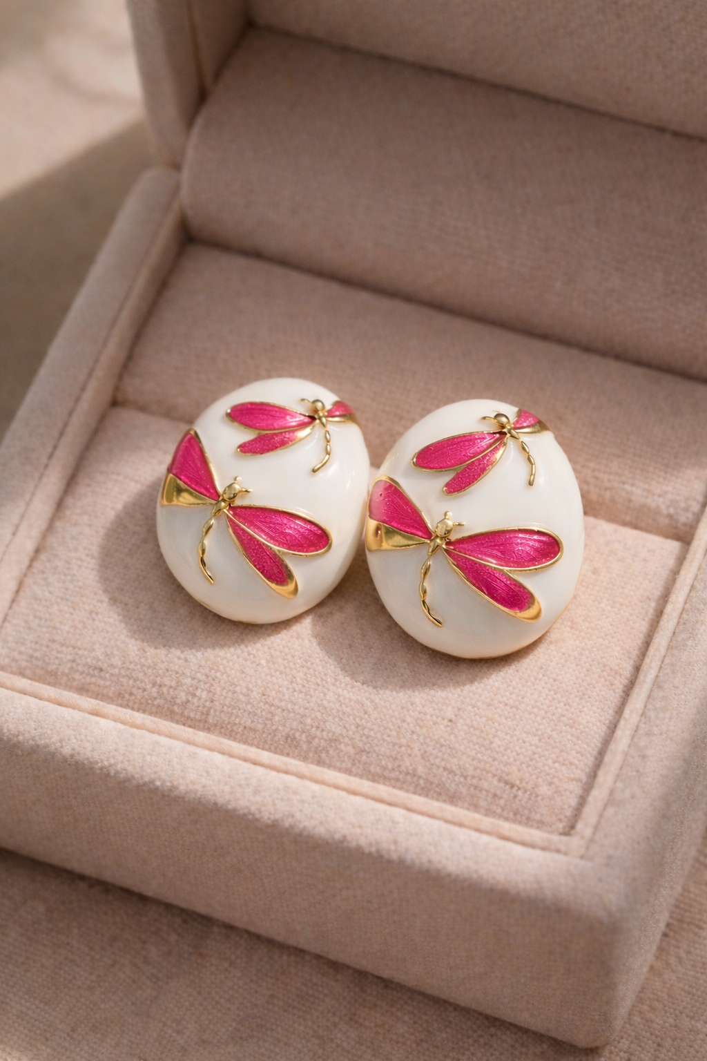 Vintage Aurora Dragonfly Earrings