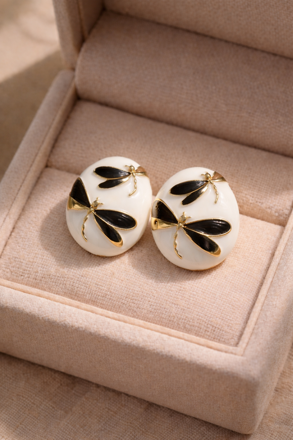 Vintage Aurora Dragonfly Earrings