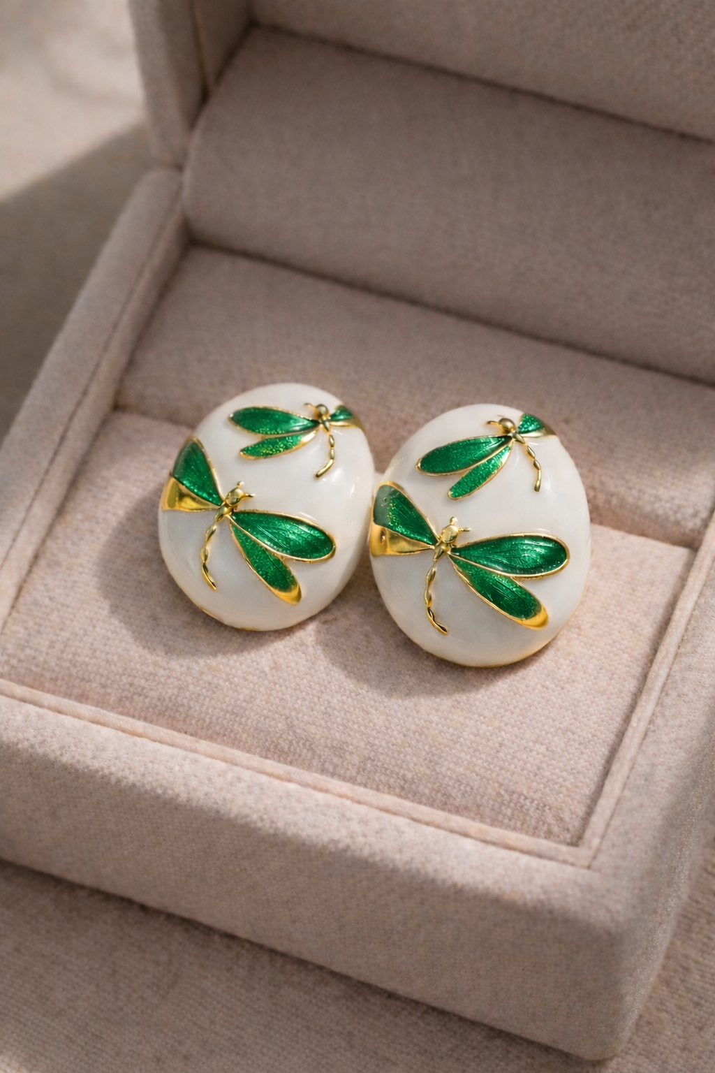 Vintage Aurora Dragonfly Earrings