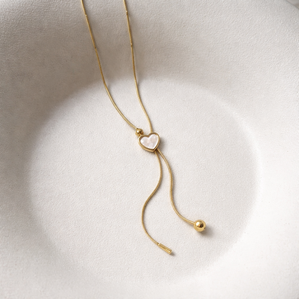 Ivory Love Heart Necklace