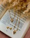 Golden Heart Jewelry Set