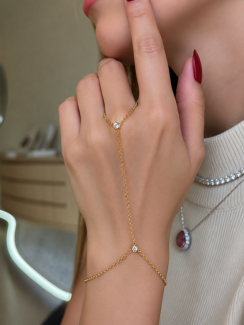Starlight Hand Chain Bracelet