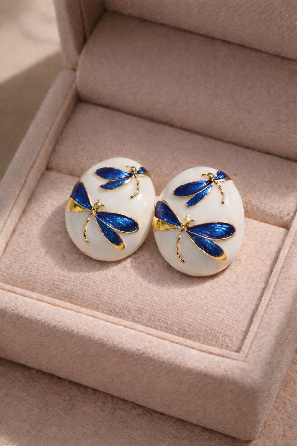 Vintage Aurora Dragonfly Earrings