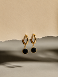 Midnight Halo Hoop Earrings