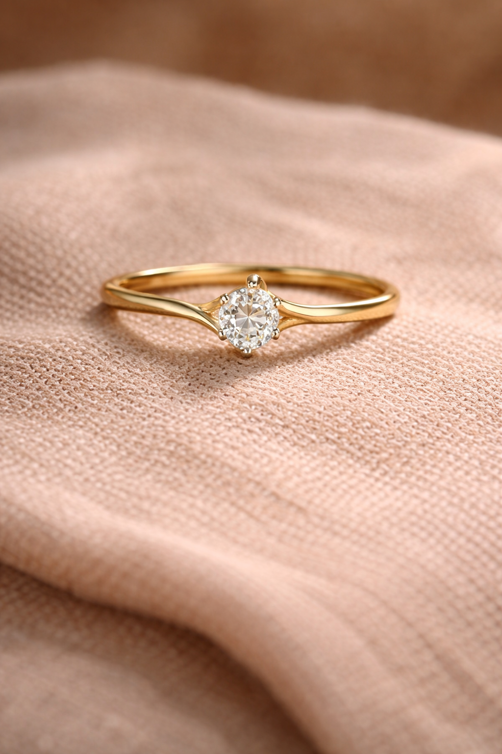 Twisted Path Diamond Ring