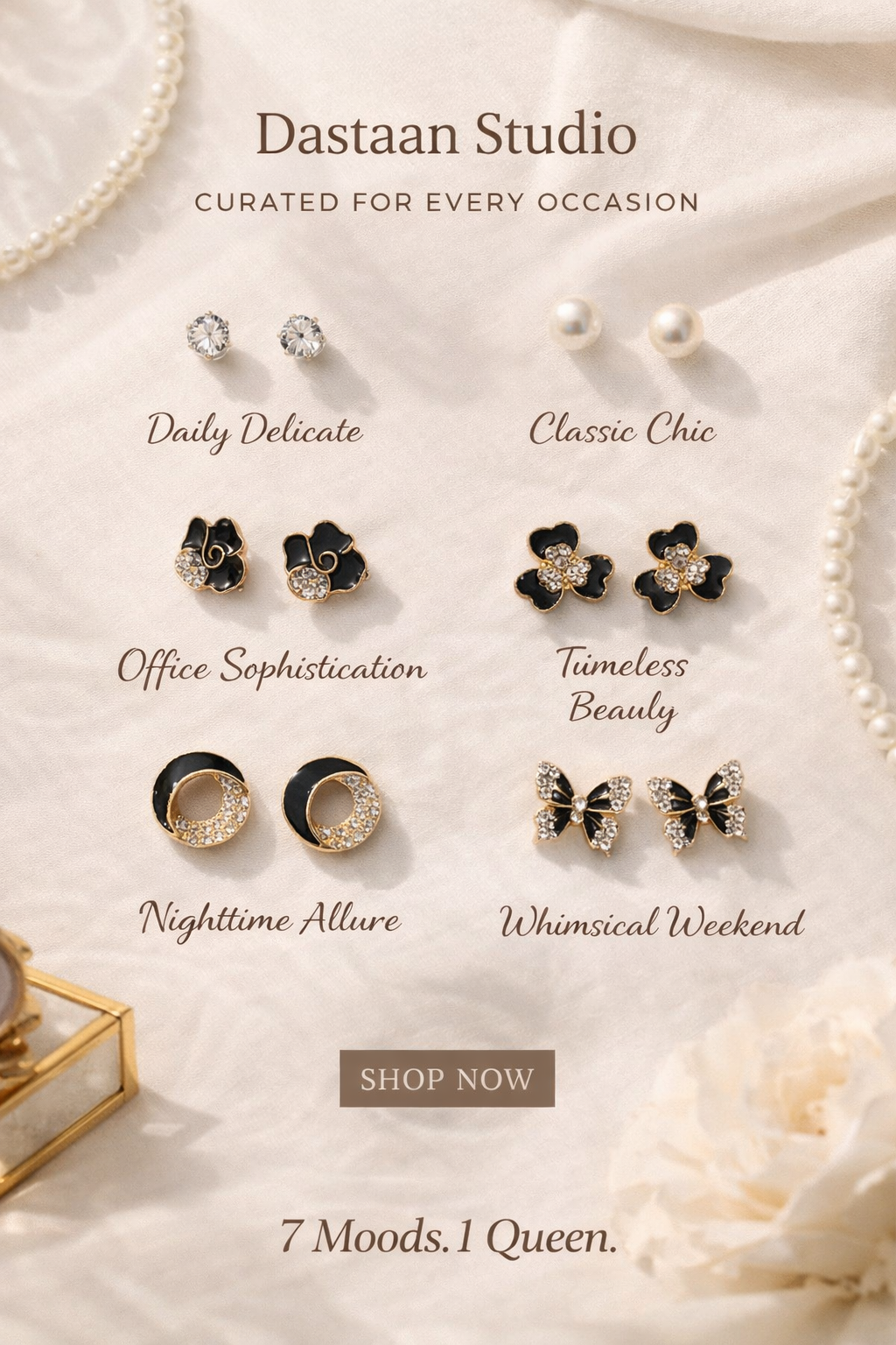 Daily Sparkle Crystal Stud Earrings