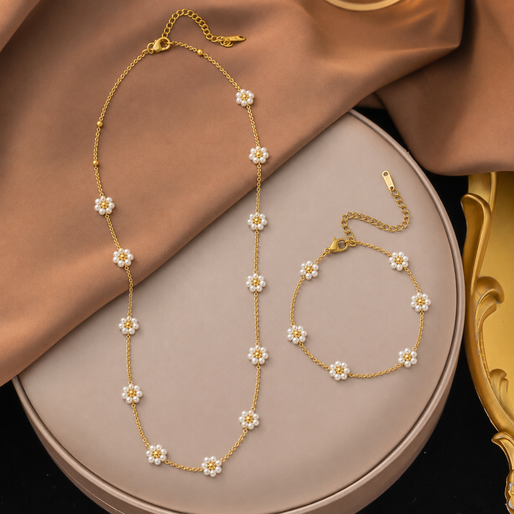 Pearl Blossom Jewelry Set