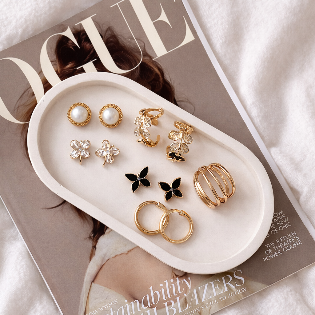 Elegant Everyday Earring Set – 6 Pair Collection