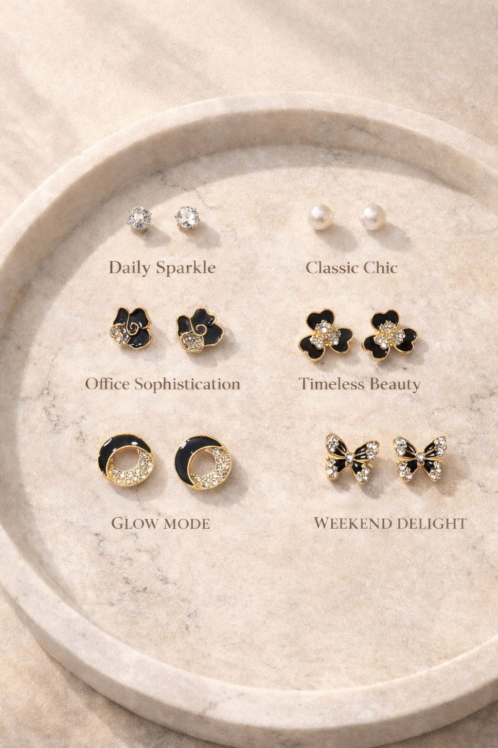 Modern Muse 6-in-1 Earring Set